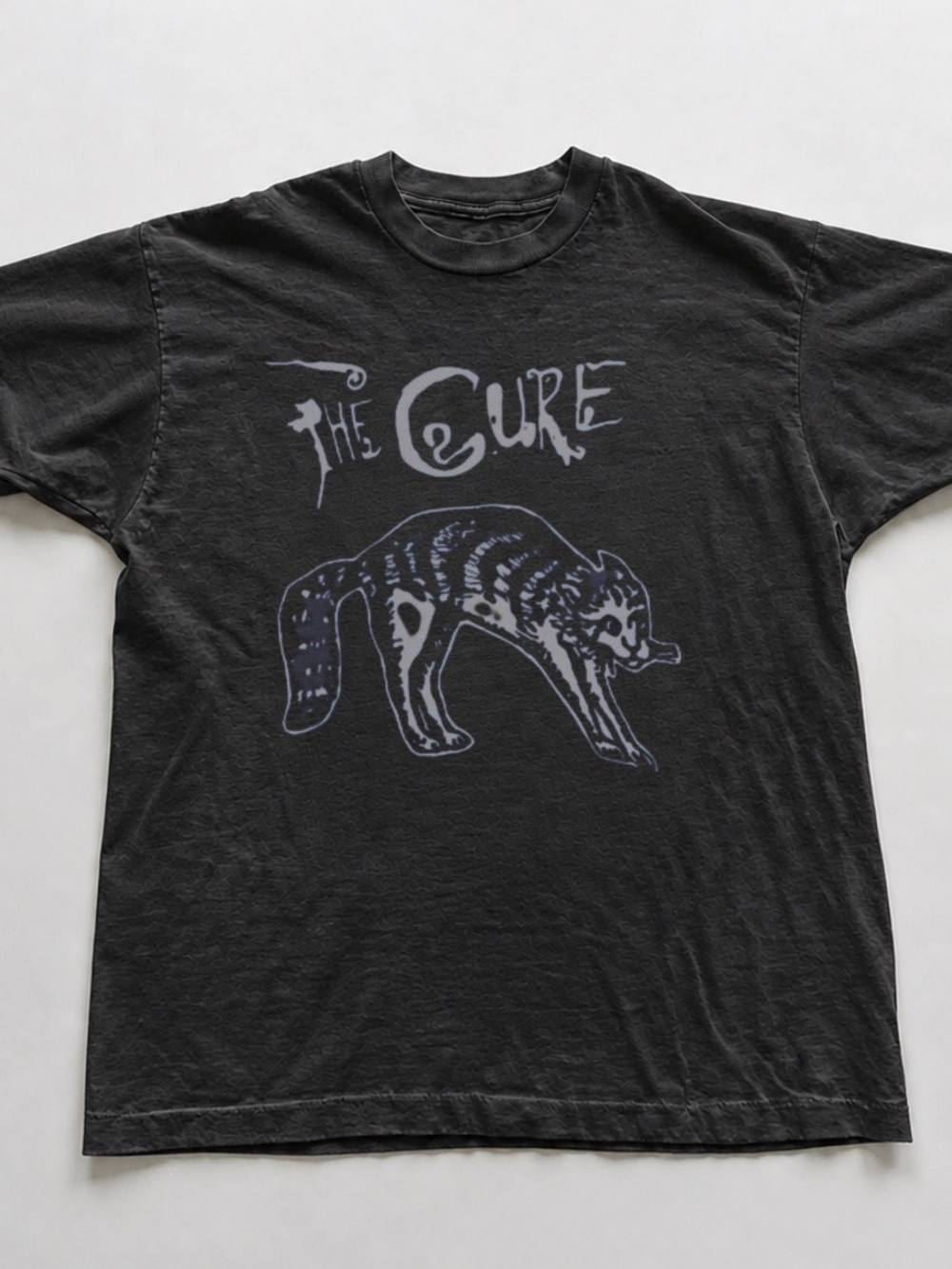 Gildan Black The Cure Cat Graphic Tee
